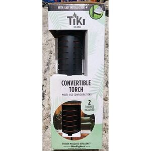 TIKI Brand 65-in Urban Metal Adjustable Table Deck Torch‎ 3-in-1
